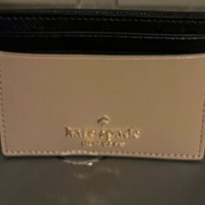 Kate Spade Beige and Black Card Holder